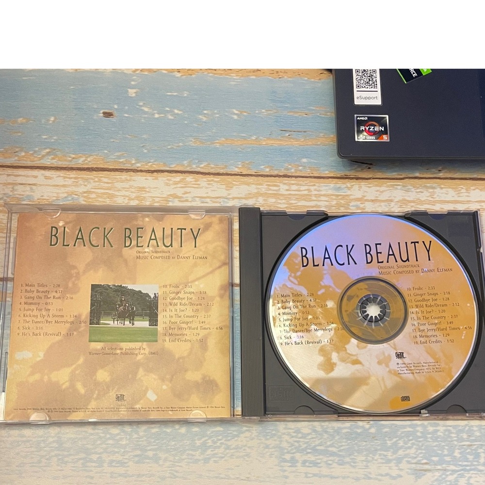 BLACK BEAUTY (Danny Elfman) OOP 1994 Giant Records Score Soundtrack CD FREE SHIP - Picture 3 of 6